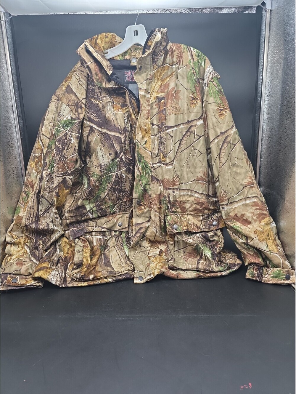 Vintage Sports Afield Camo Jacket Coat Mens XL Realtree Bomber Foliage Heavy